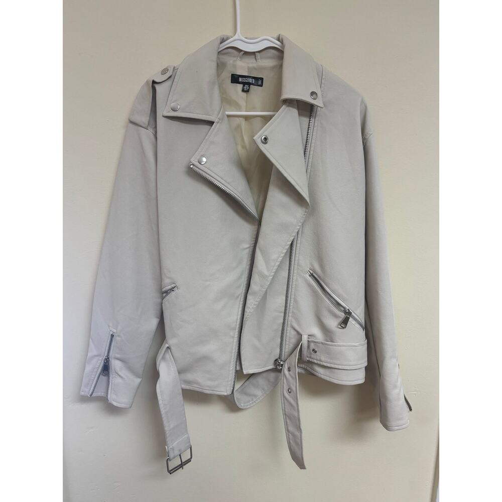 Missguided Women's Faux Leather Biker Jacket